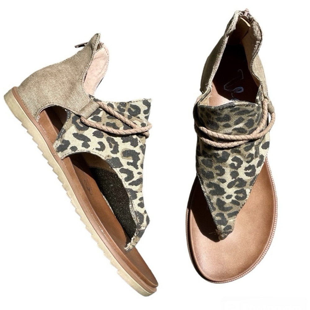 Very G: Angelika Cheetah Print Gladiators